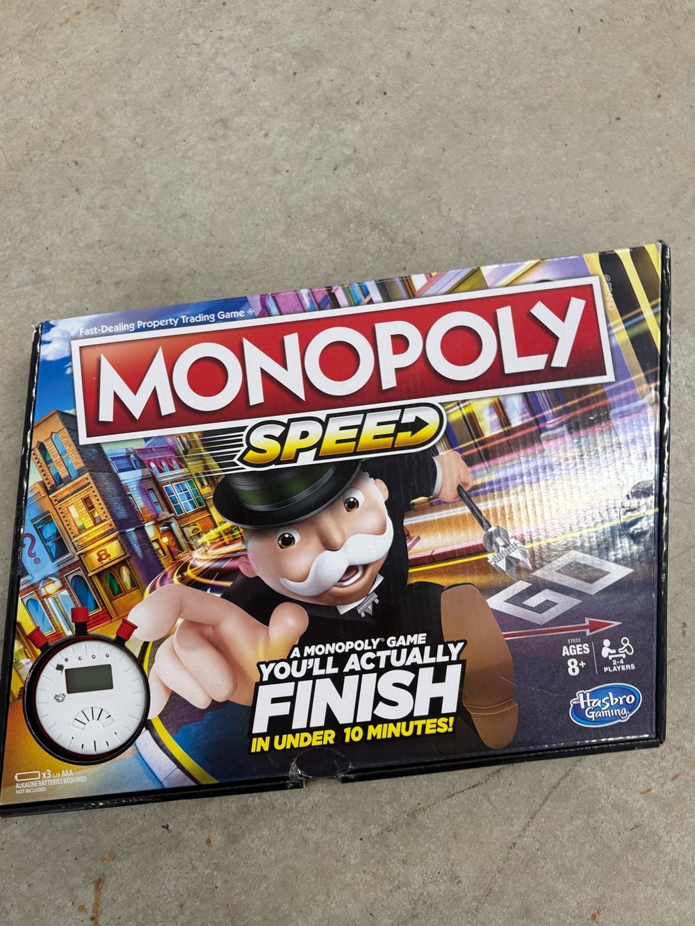 Hasbro Gaming Monopoly Speed Board Game, Electronic Timer, 2+ Players, Ages 8+